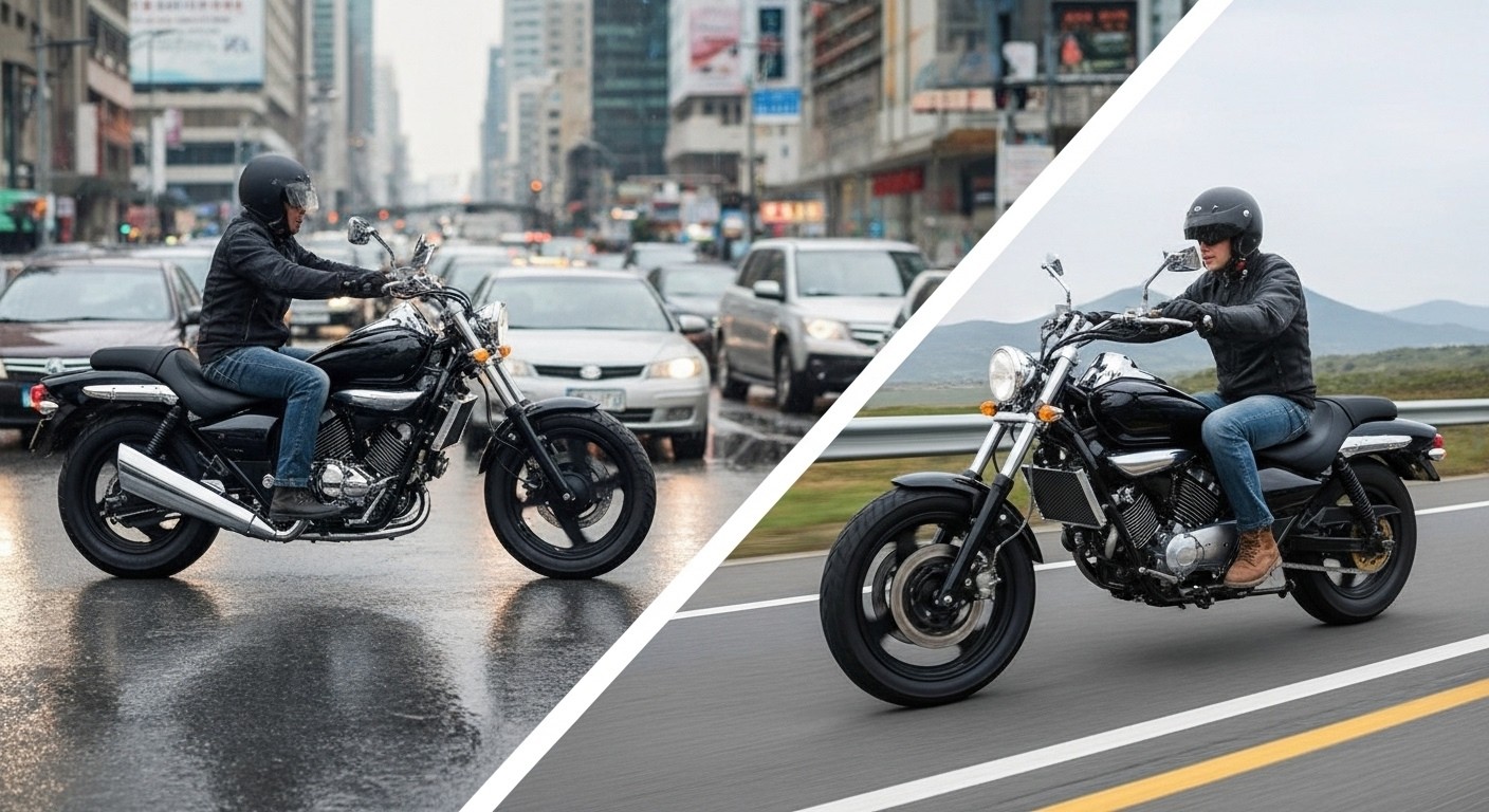 街乗りとツーリングでの燃費比較