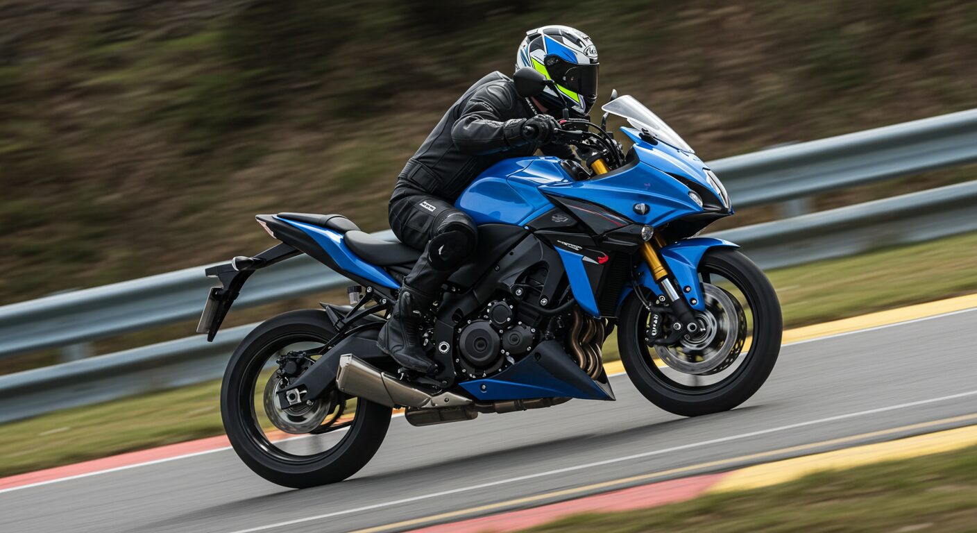 GSX-S1000Fを曲がらないと感じさせない対策