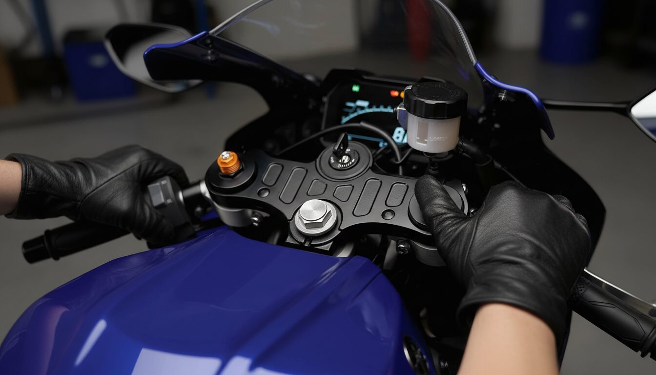 トップブリッジ下マウントハンドルの荷重メリット