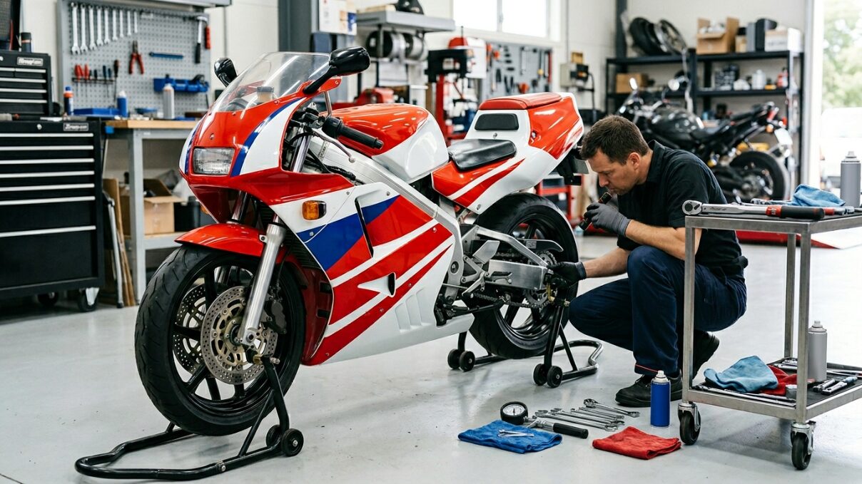 NSR250Rの最高速を維持するメンテナンス術